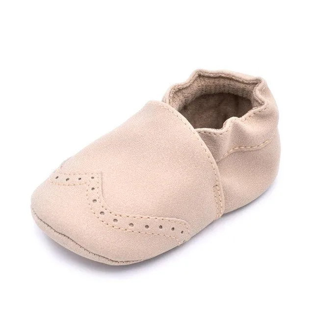 0-18M | Boys & Girls | Moccasins | Flock Leather