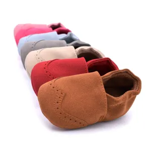 0-18M | Boys & Girls | Moccasins | Flock Leather