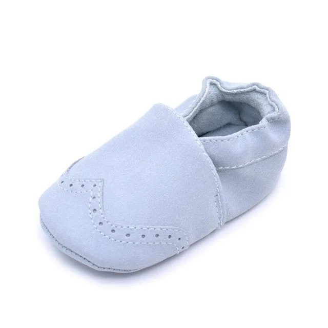 0-18M | Boys & Girls | Moccasins | Flock Leather