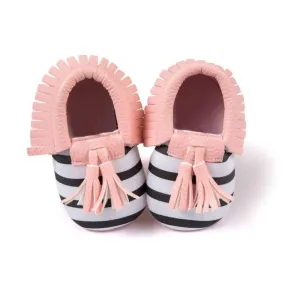 0-18M | Boys & Girls | Moccasins | Tassel Bow Shoes