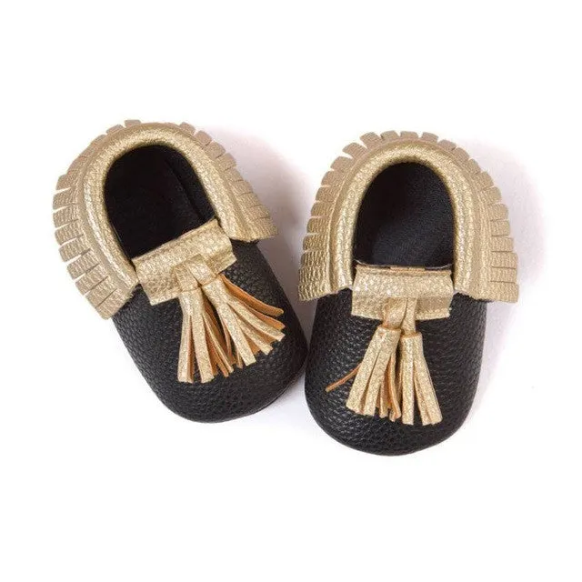 0-18M | Boys & Girls | Moccasins | Tassel Bow Shoes