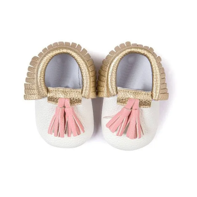 0-18M | Boys & Girls | Moccasins | Tassel Bow Shoes