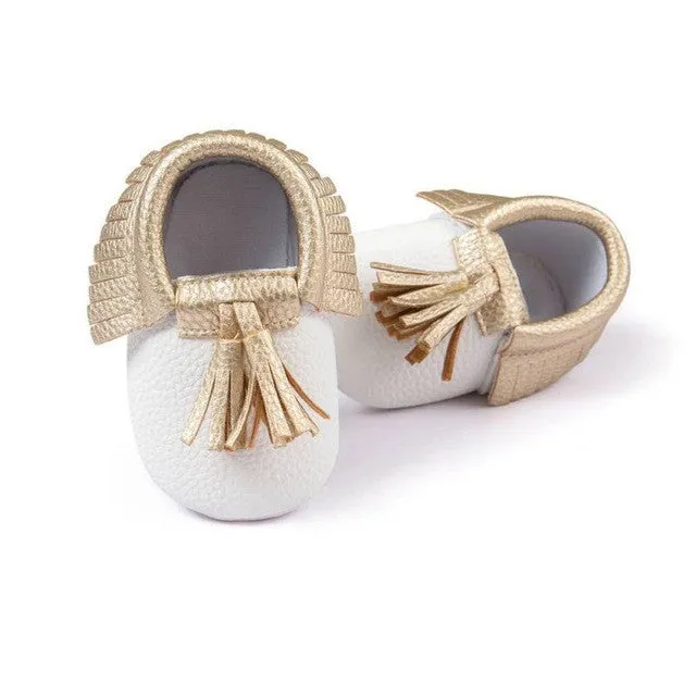 0-18M | Boys & Girls | Moccasins | Tassel Bow Shoes