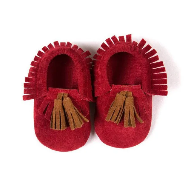0-18M | Boys & Girls | Moccasins | Tassel Bow Shoes