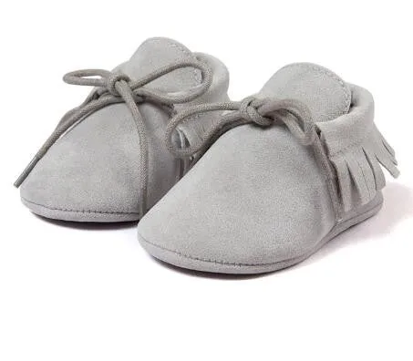 0-18M | Boys & Girls | Suede PU Leather Moccasins | Romirus Spring