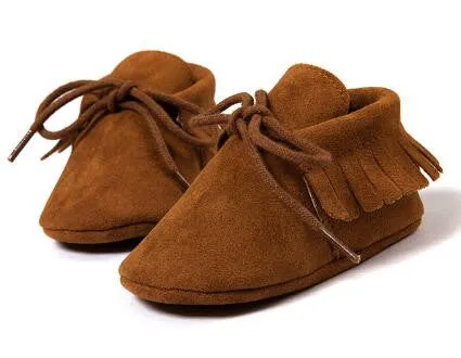 0-18M | Boys & Girls | Suede PU Leather Moccasins | Romirus Spring