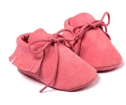 0-18M | Boys & Girls | Suede PU Leather Moccasins | Romirus Spring