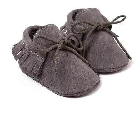 0-18M | Boys & Girls | Suede PU Leather Moccasins | Romirus Spring