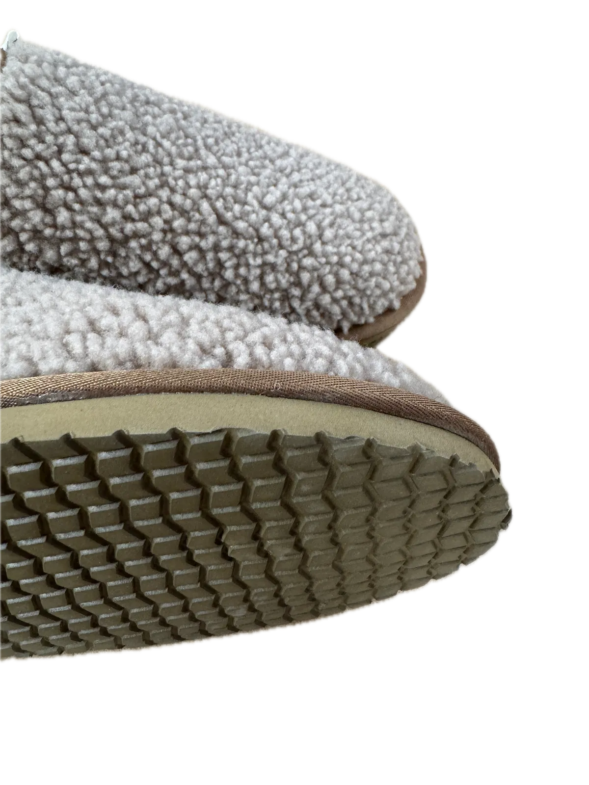100% Australian Merino Sheepskin Curly Scuffs Moccasins Boucle Slippers Slip On UGG - Chestnut