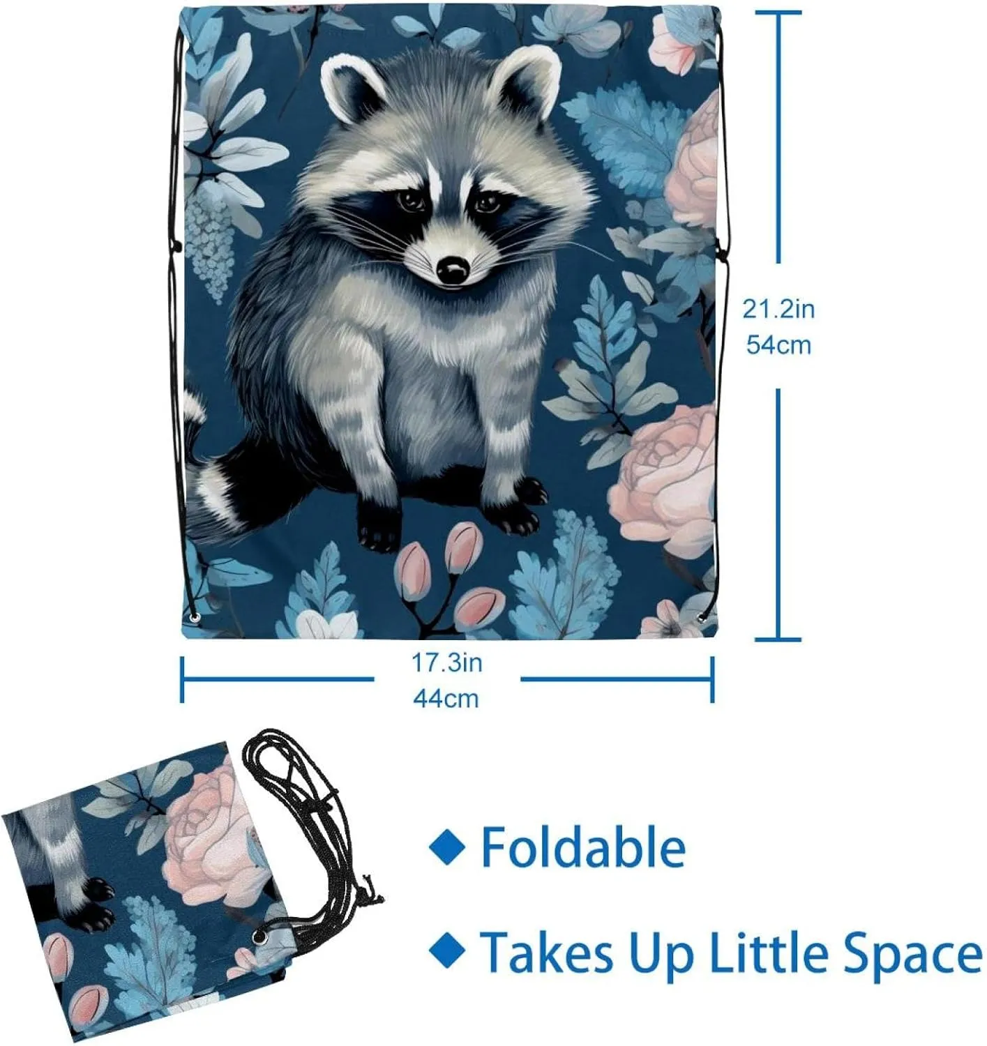 2 Pcs Bear Drawstring Backpack Bag Sport Gym Sack pack