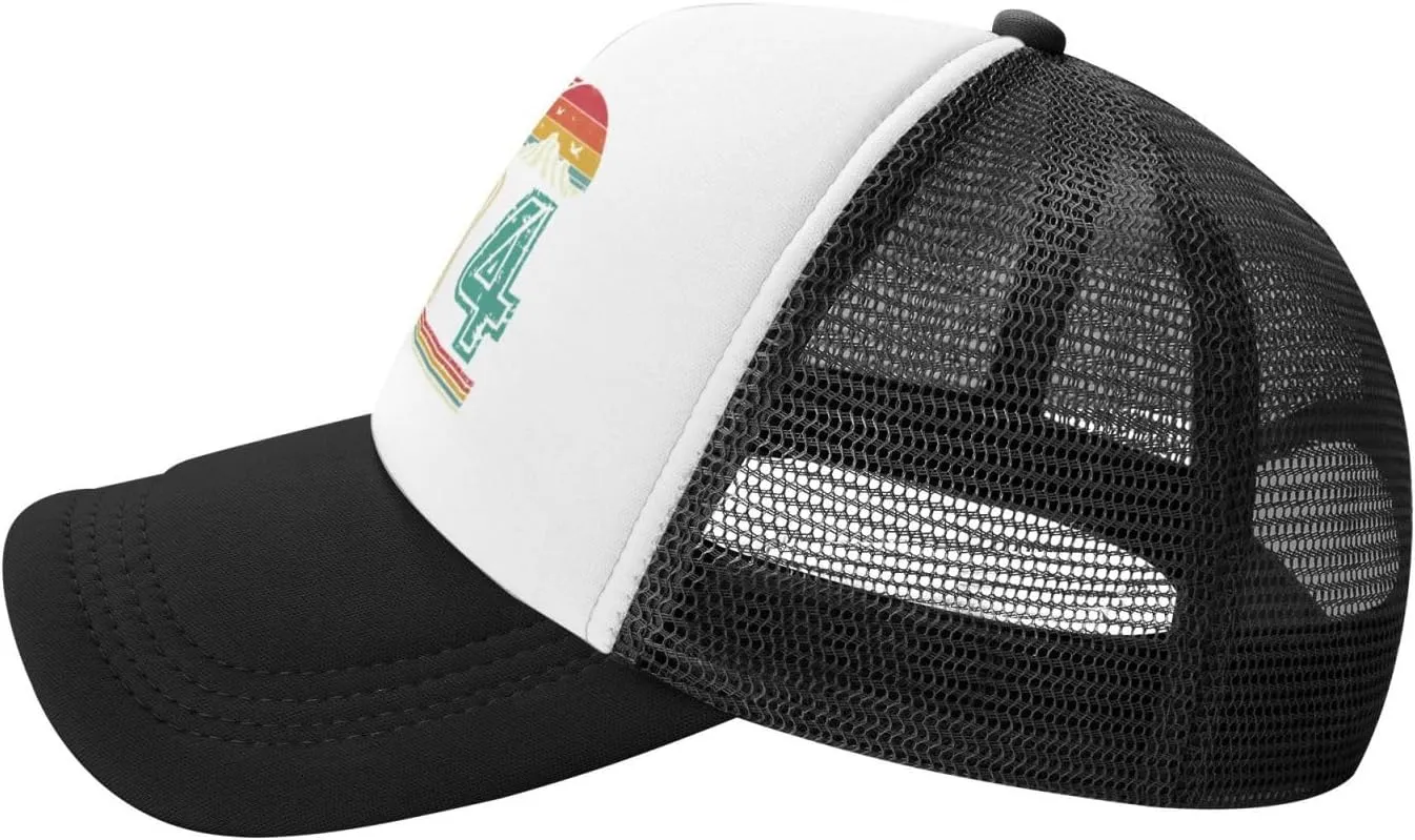 50 Years Old Vintage 1974 50th Birthday Funny Gift Trucker Hat Women Mesh Baseball Cap Cowboy Hat Men Dad Hat Black
