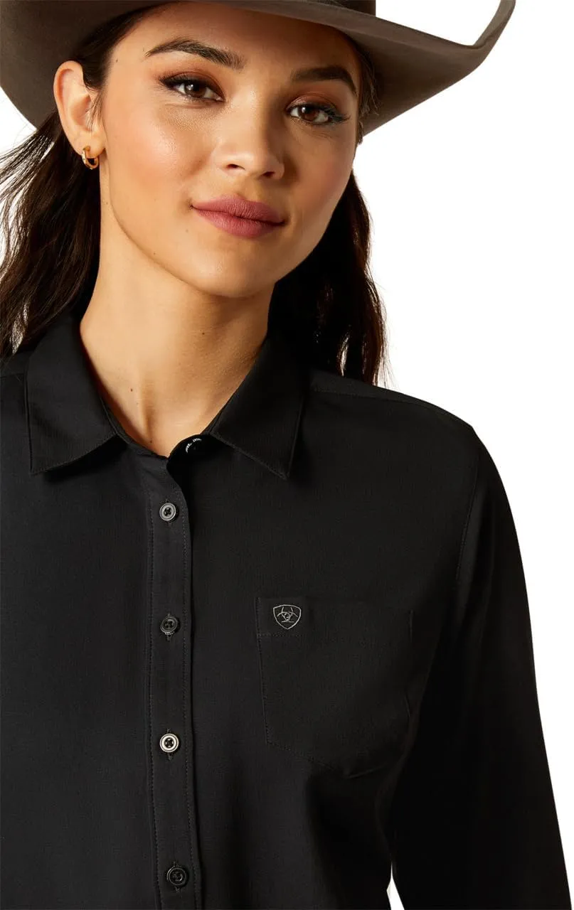 ARIAT Womens Lavender Stripe Kirby Pro Shirt