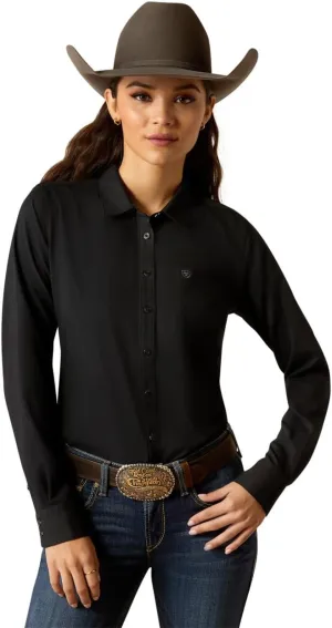 ARIAT Womens Lavender Stripe Kirby Pro Shirt