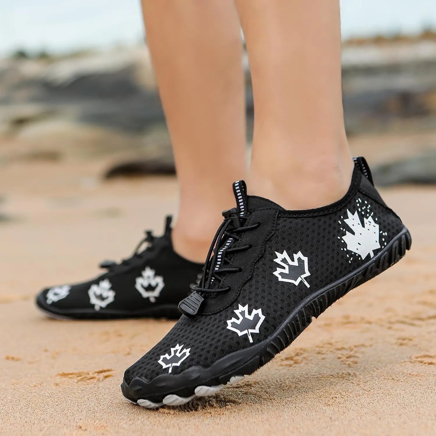 Barefoot Zero Drop Hiking Waterproof Shoes Women Grounded Waterproof Footwear for Women Breathable Non-Slip Athletic Footwear Wide Toe Water Shoes for Hiking Neuropathy Lightweight Walking Shoe