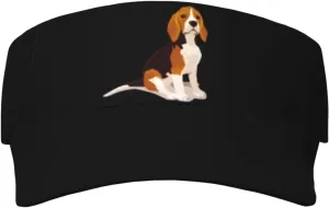 Beagle Sport Sun Visor Hats Ball Caps Adjustable Empty Top Baseball Sun Cap for Men Women