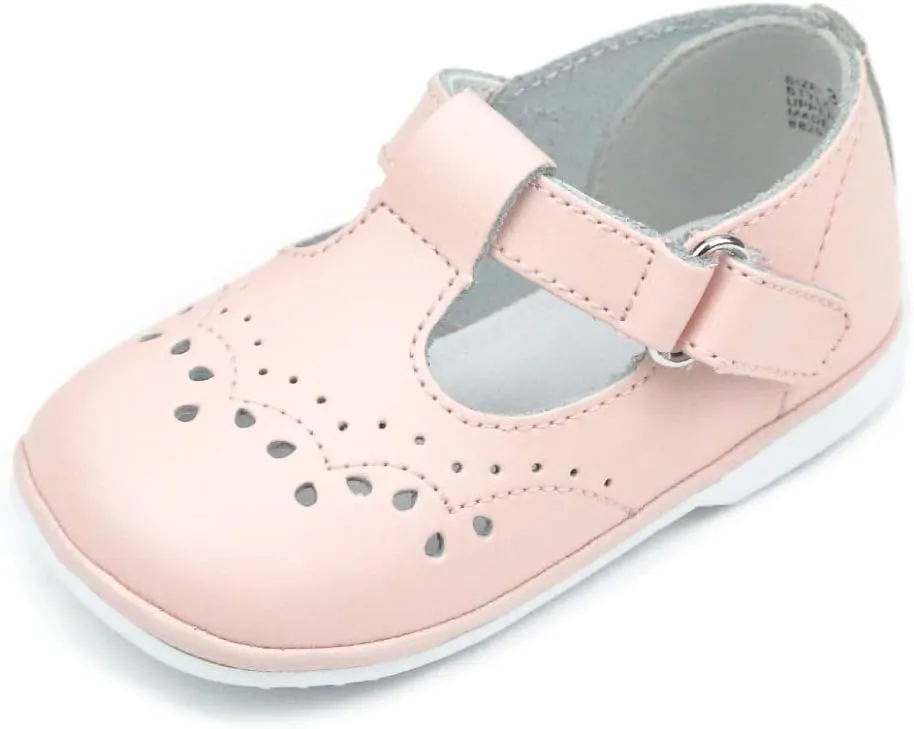 Birdie Leather T-Strap Stitched Mary Jane | Baby Shoes