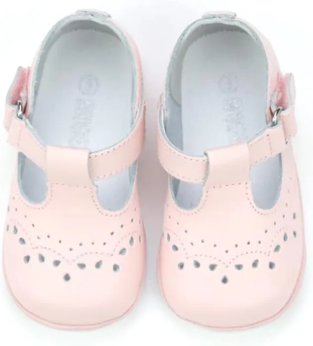 Birdie Leather T-Strap Stitched Mary Jane | Baby Shoes