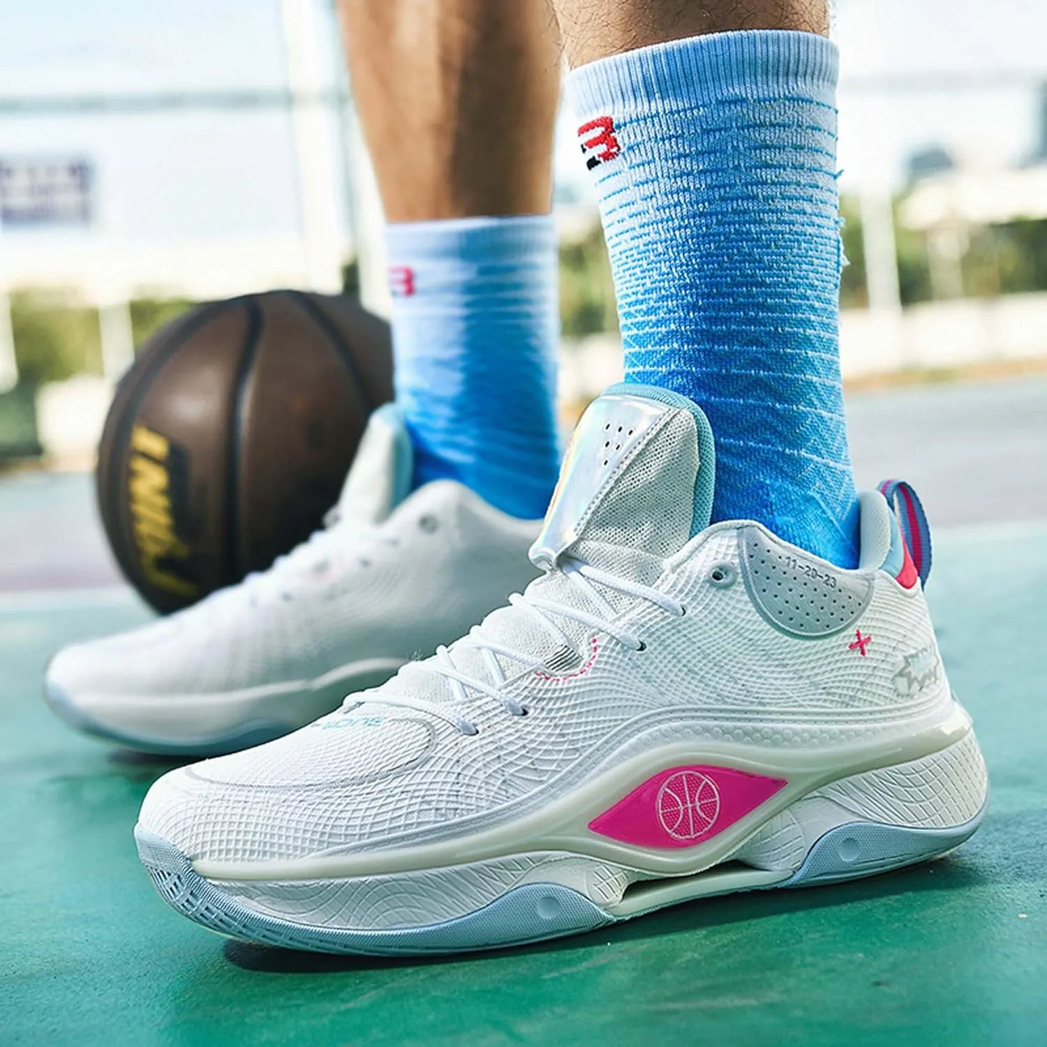 Breathable Cushioning Youth Basketball Shoes Couple Fashion Sports Basketball Shoes