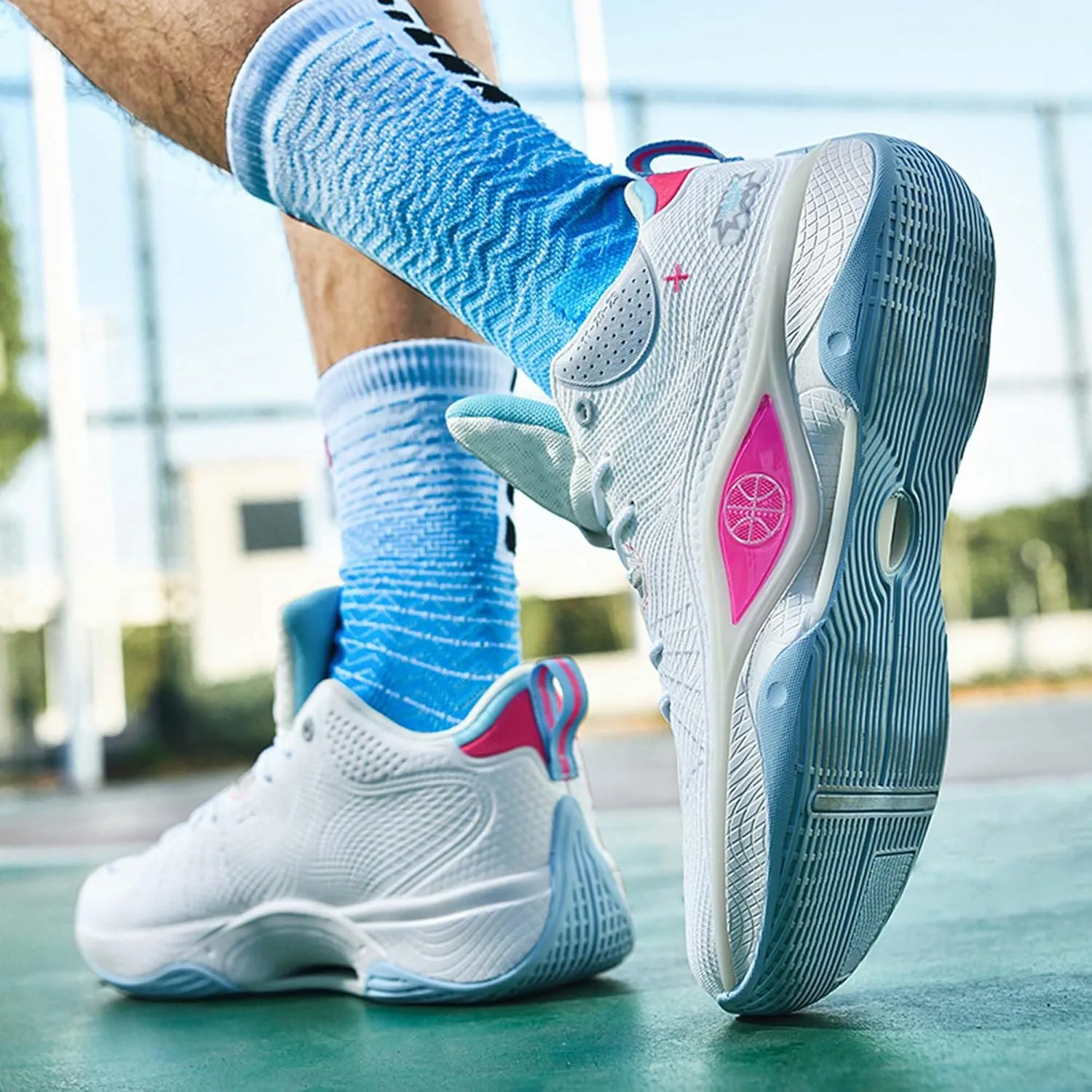 Breathable Cushioning Youth Basketball Shoes Couple Fashion Sports Basketball Shoes
