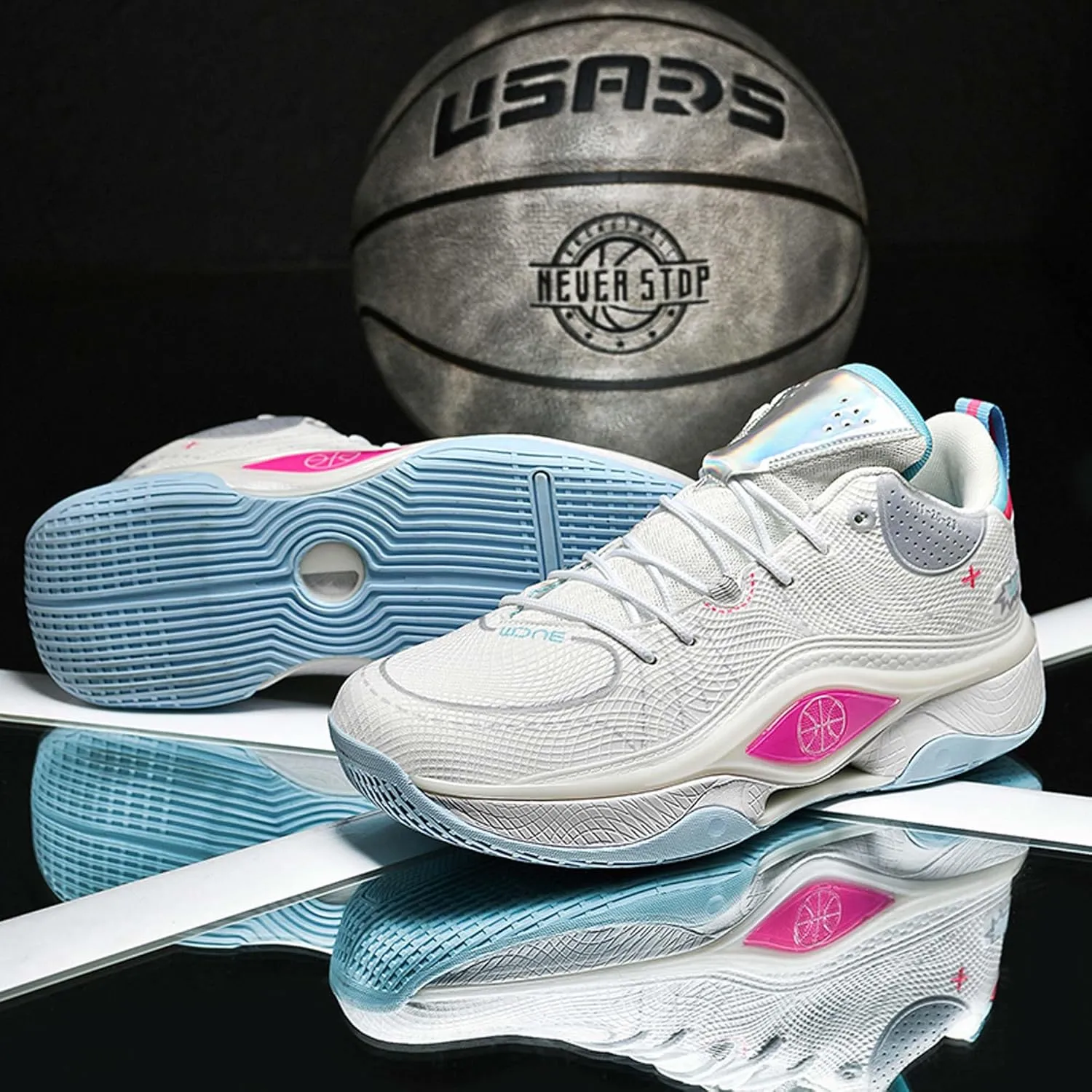 Breathable Cushioning Youth Basketball Shoes Couple Fashion Sports Basketball Shoes