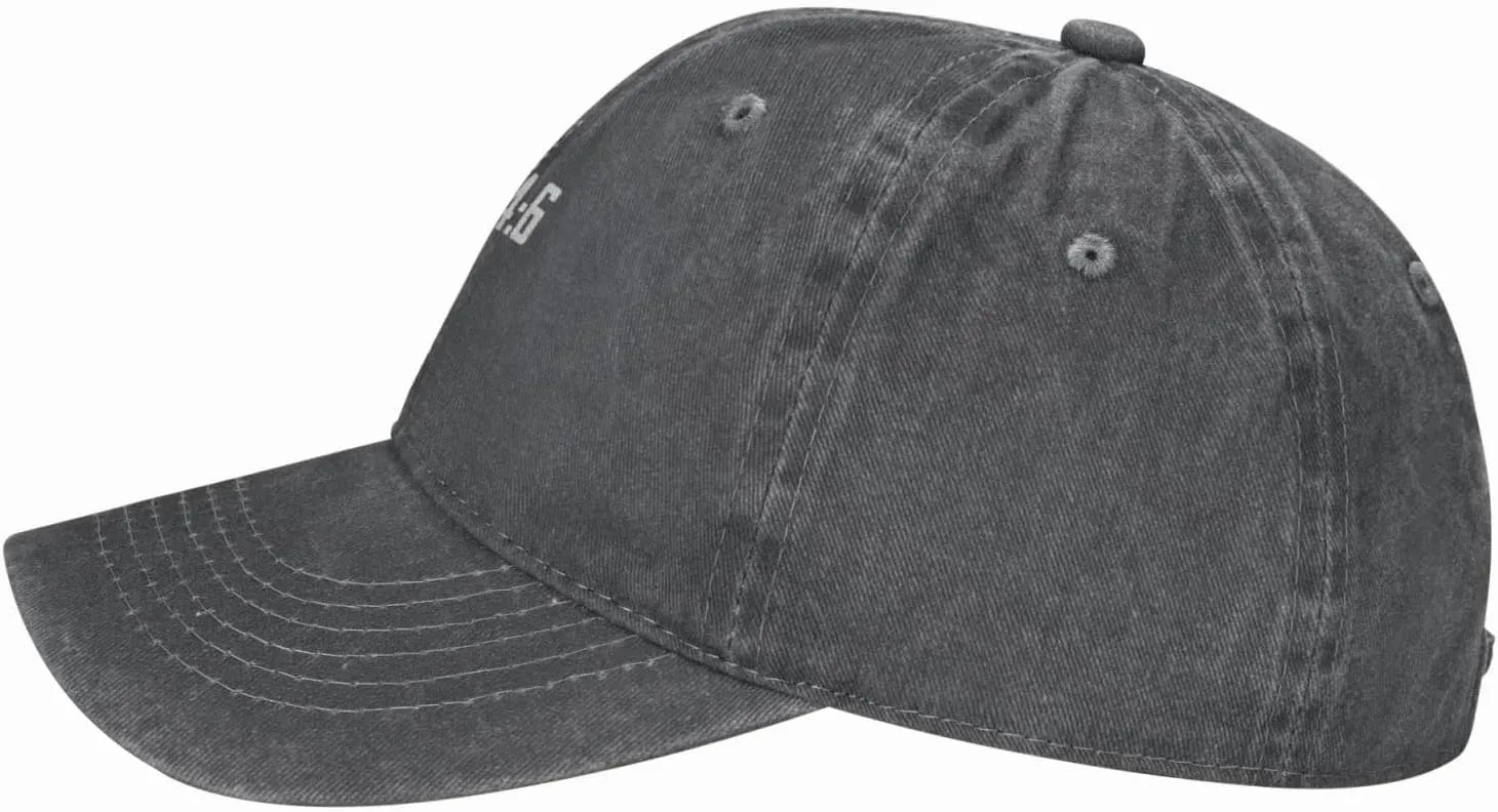 Christian Bible Verse Jesus The Way John 14：6 Cowboy hat Baseball Cap Women Sun Hat Men Dad Hat Trucker hat Black