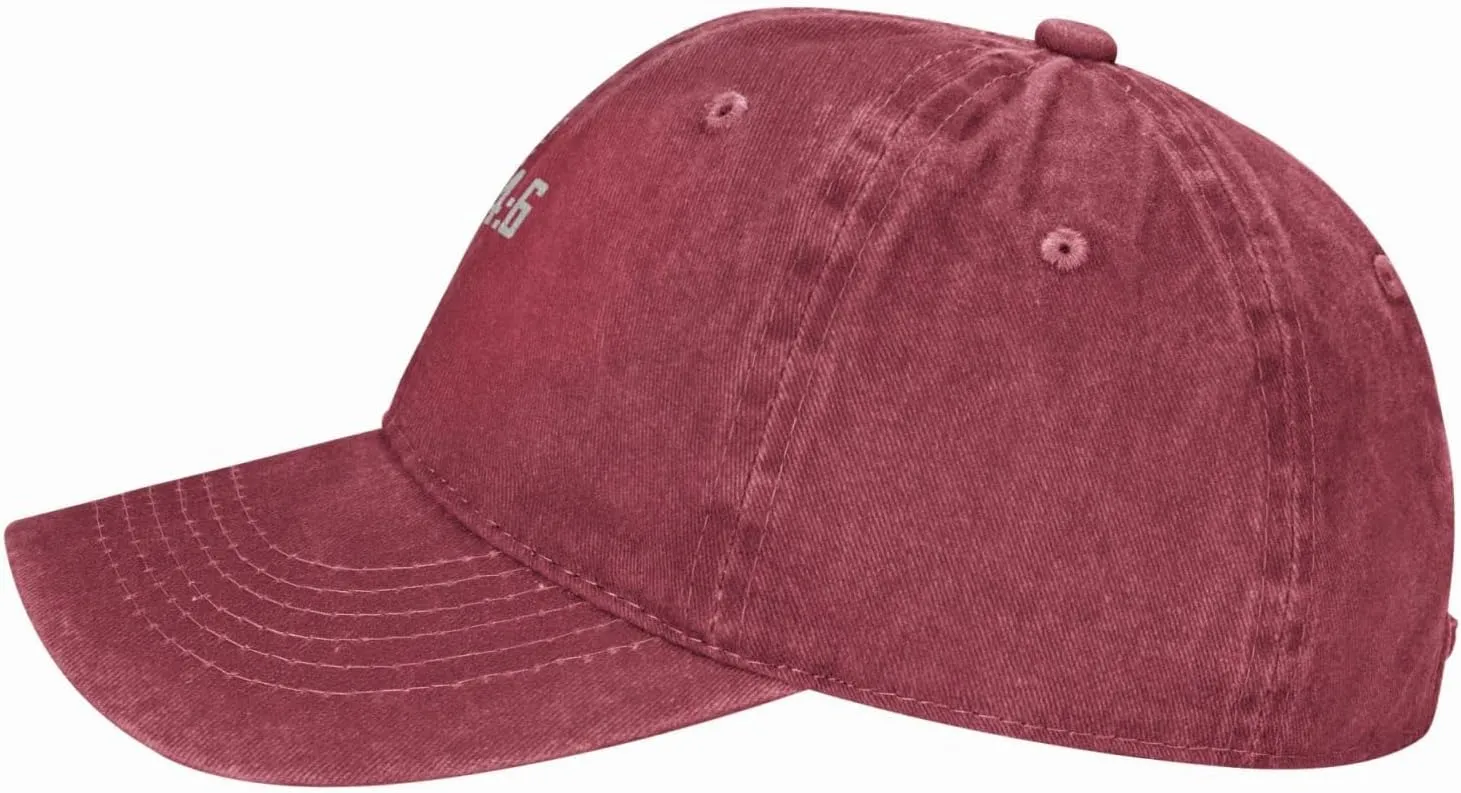 Christian Bible Verse Jesus The Way John 14：6 Cowboy hat Baseball Cap Women Sun Hat Men Dad Hat Trucker hat Black