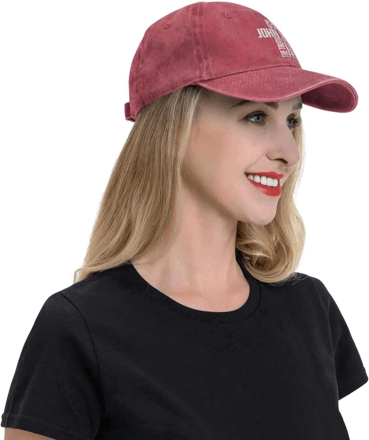 Christian Bible Verse Jesus The Way John 14：6 Cowboy hat Baseball Cap Women Sun Hat Men Dad Hat Trucker hat Black
