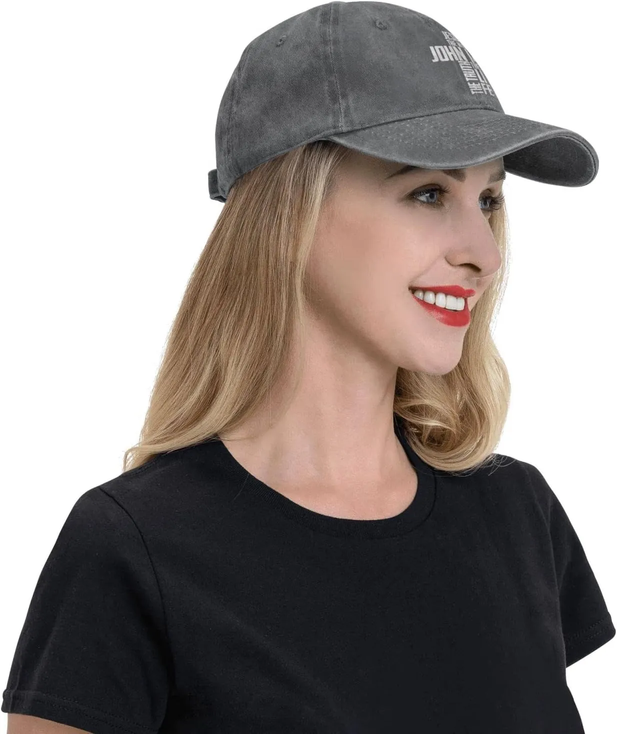 Christian Bible Verse Jesus The Way John 14：6 Cowboy hat Baseball Cap Women Sun Hat Men Dad Hat Trucker hat Black