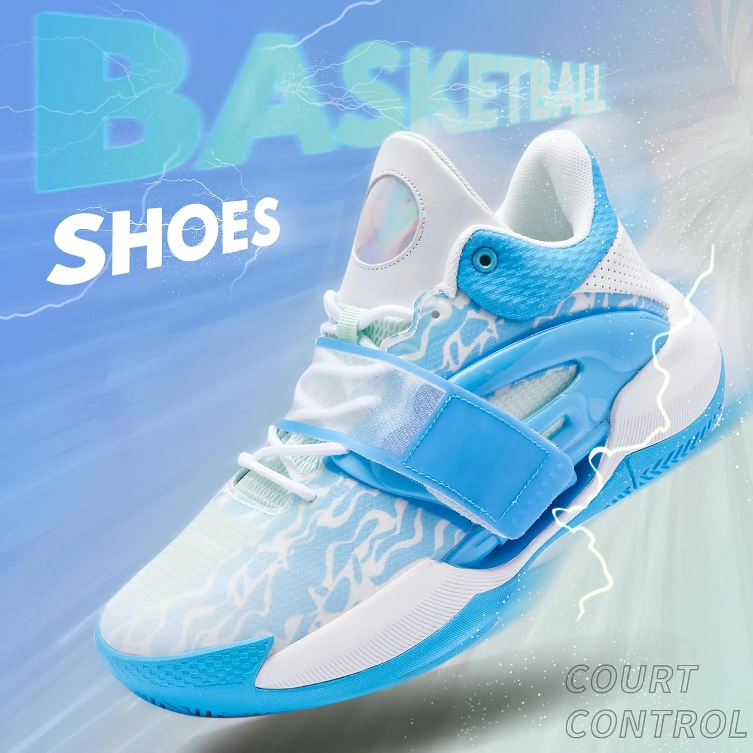 CJSPORX Men Women Basketball Shoes Breathable Non Slip Outdoor Fashion Sneakers