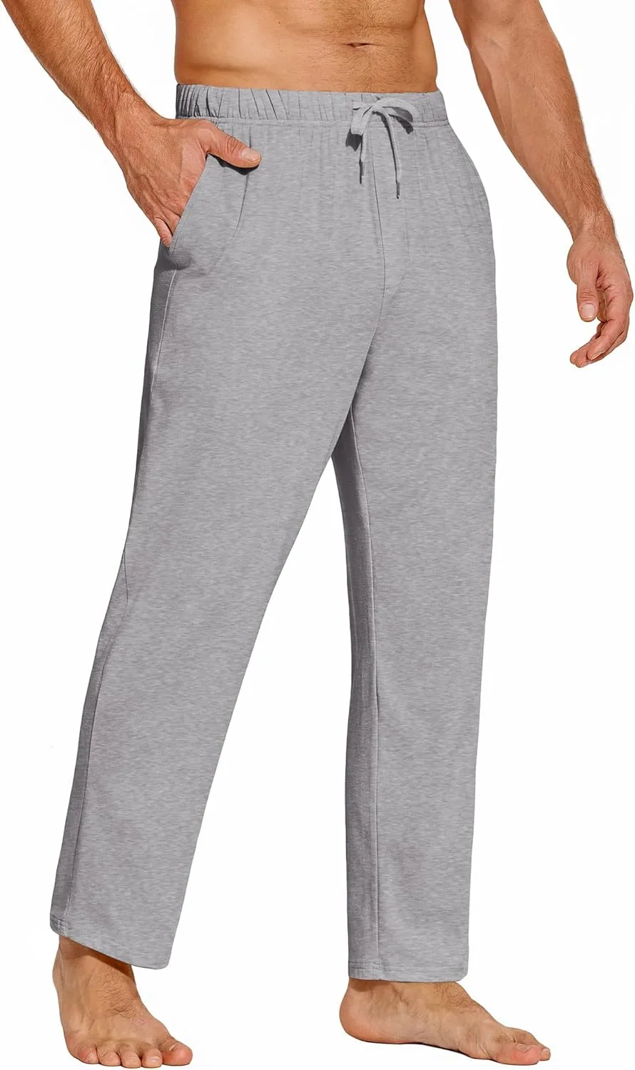 COOFANDY Mens Yoga Sweatpants Casual Open Bottom Pants Lightweight Jogger Track Pants with Pockets