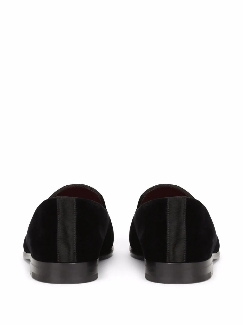 Dolce & Gabbana DG logo velvet slippers