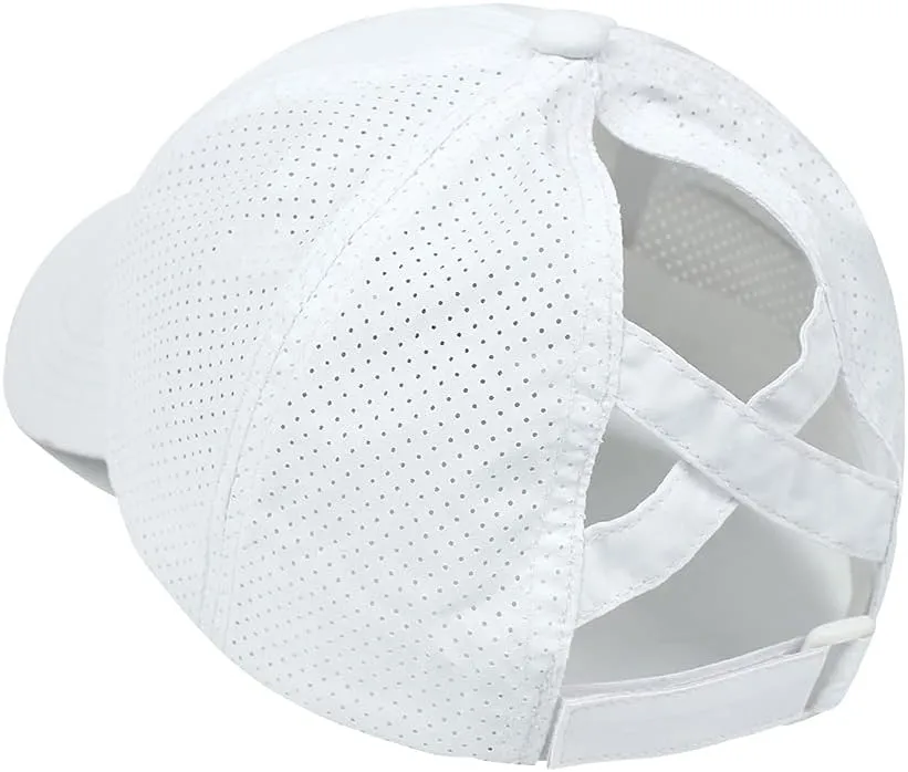 FASHIXD Ponytail Baseball Cap for Women Mesh Quick Dry Baseball Hat with Ponytail Hole