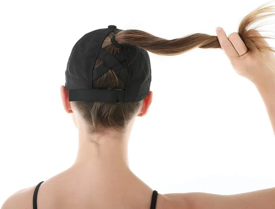 FASHIXD Ponytail Baseball Cap for Women Mesh Quick Dry Baseball Hat with Ponytail Hole