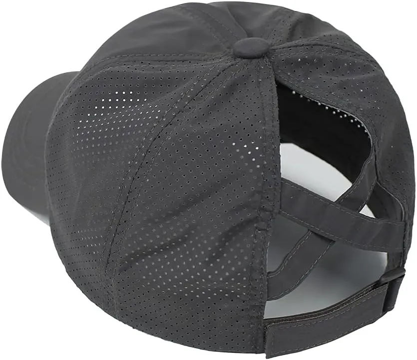 FASHIXD Ponytail Baseball Cap for Women Mesh Quick Dry Baseball Hat with Ponytail Hole