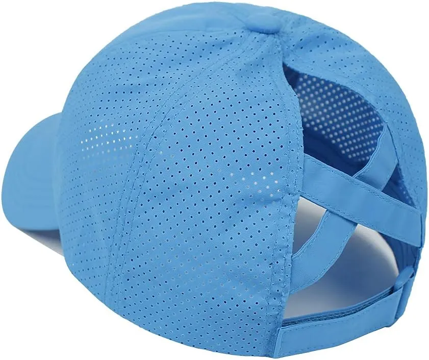 FASHIXD Ponytail Baseball Cap for Women Mesh Quick Dry Baseball Hat with Ponytail Hole