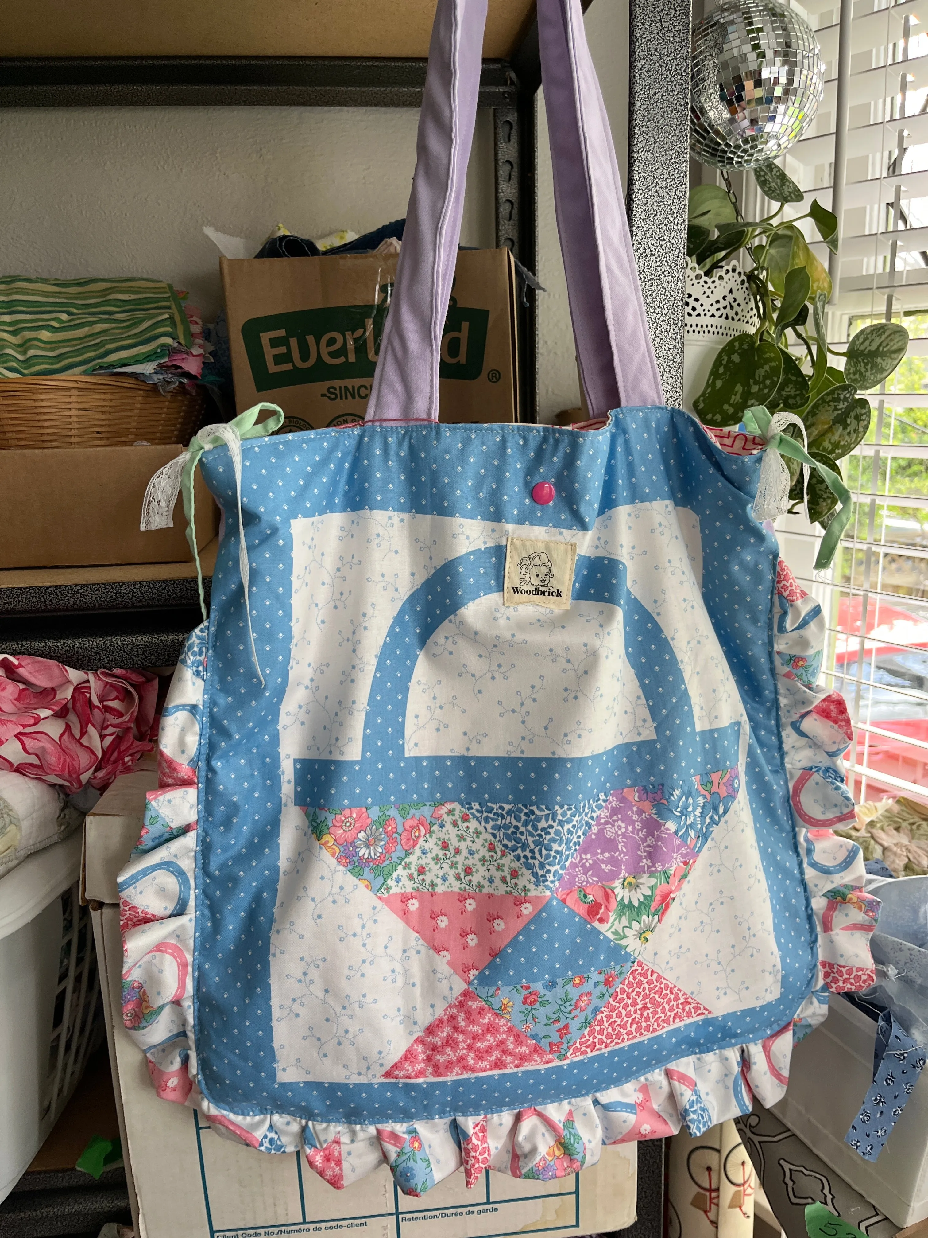 “Faux patchwork” Tote Bag