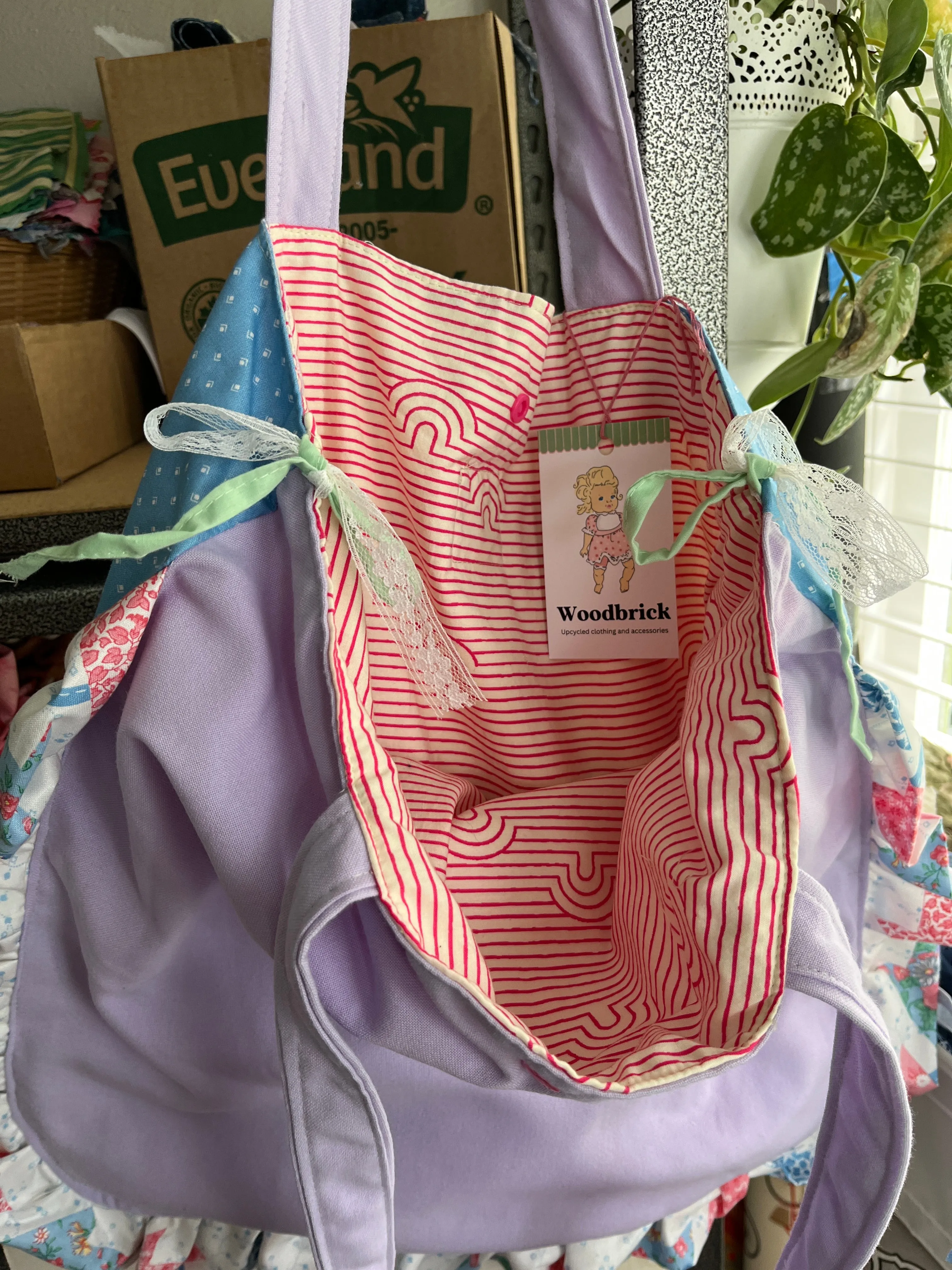 “Faux patchwork” Tote Bag