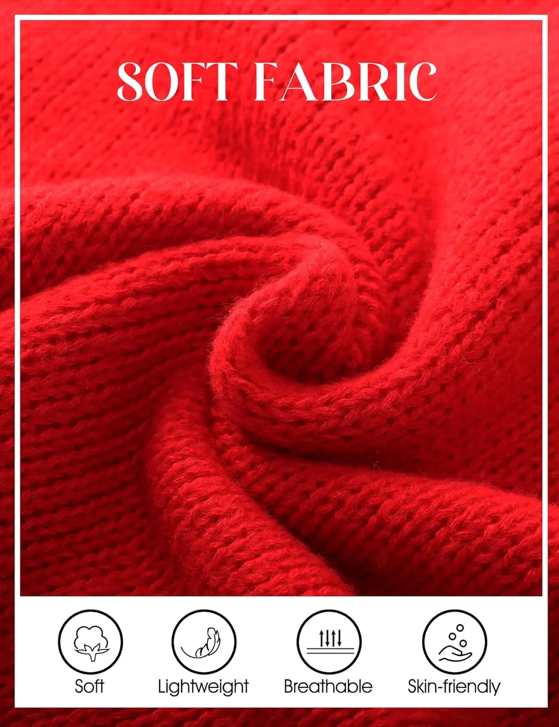 Flygo Womens Oversized Sweater Long Sleeve Mock Neck Tunic Sweater Casual Knit Pullover Sweater Tops