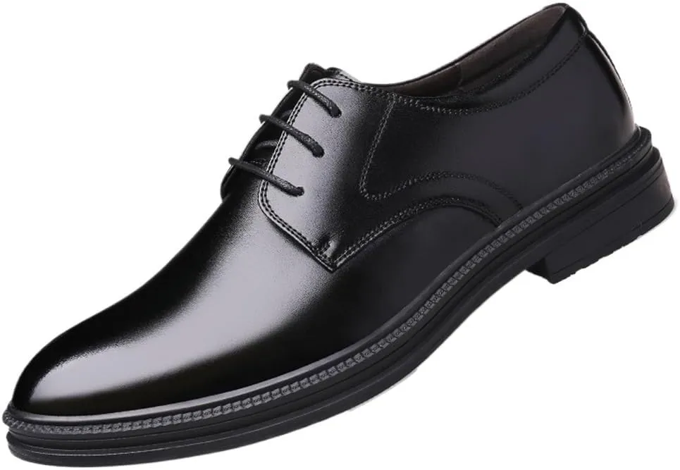 Formal Shoes Dress Oxford for Mes Classic Lace-up Formal Tuxedo Shoes Patent Leather Height Increase Men Dress Shoes Formal Elevator Business Lift Shoes Bright Upper