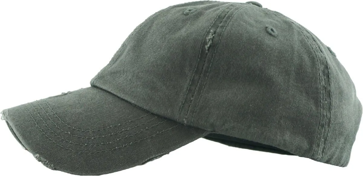Funky Junque Distressed Ponytail Trucker Hat - Women's Baseball Cap - Solid, Tie Dye, Camo, Value Packs