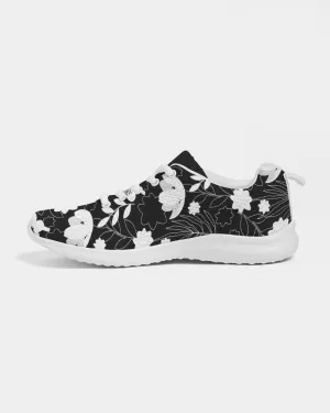 FYD Sporty Sneakers in black & white floral