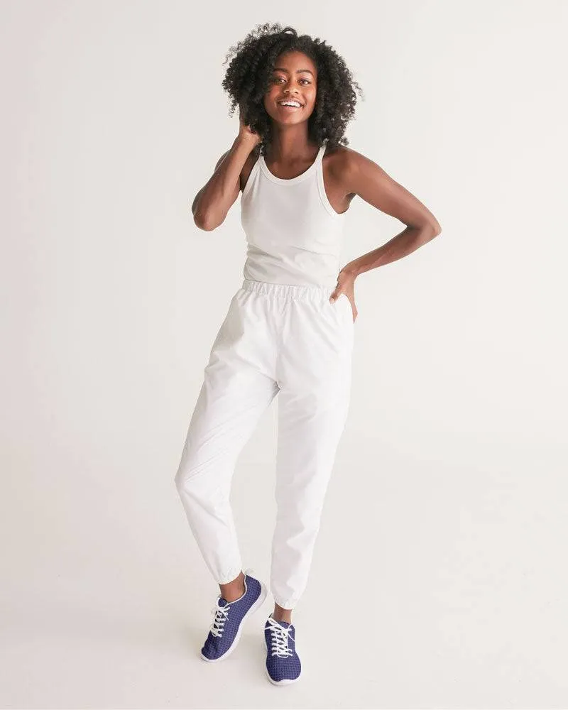 FYD Sporty Sneakers in Navy Blue Houndstooth