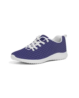 FYD Sporty Sneakers in Navy Blue Houndstooth