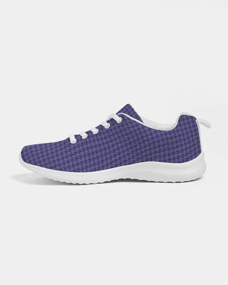 FYD Sporty Sneakers in Navy Blue Houndstooth