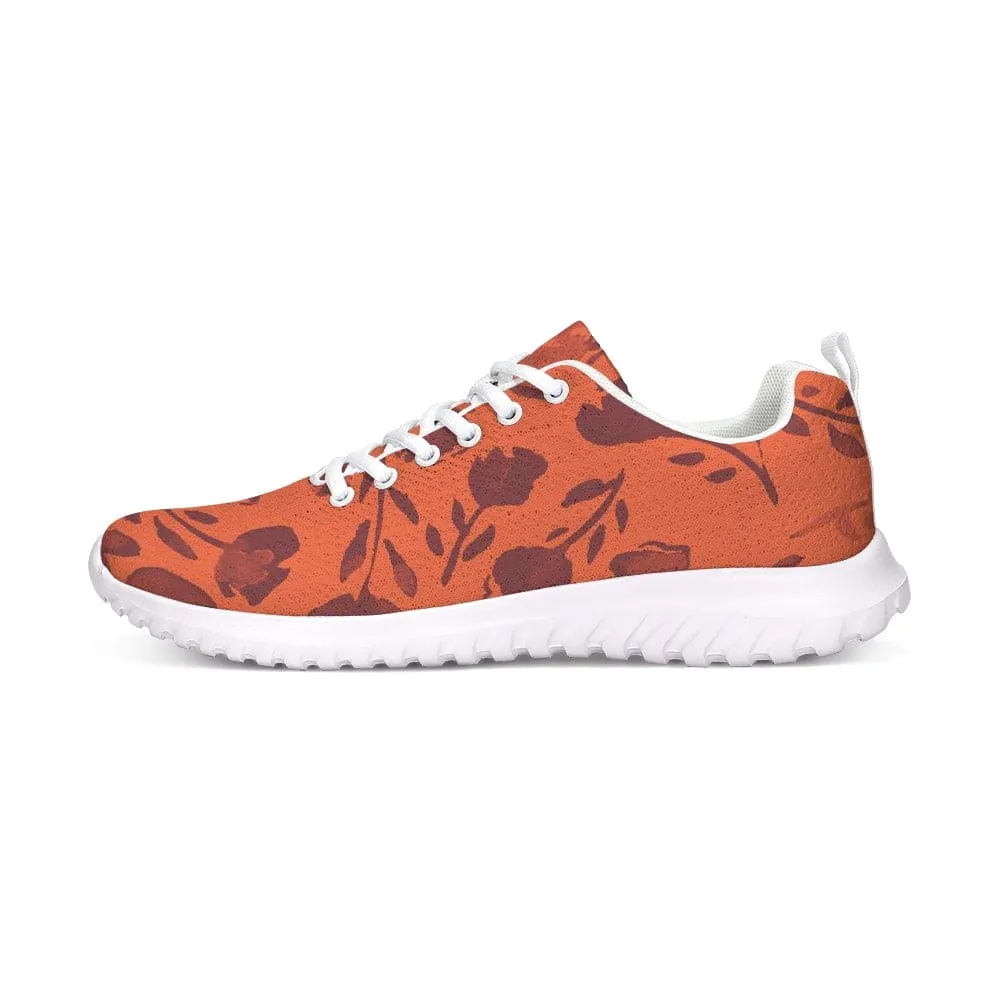 FYD Sporty Sneakers in orange floral