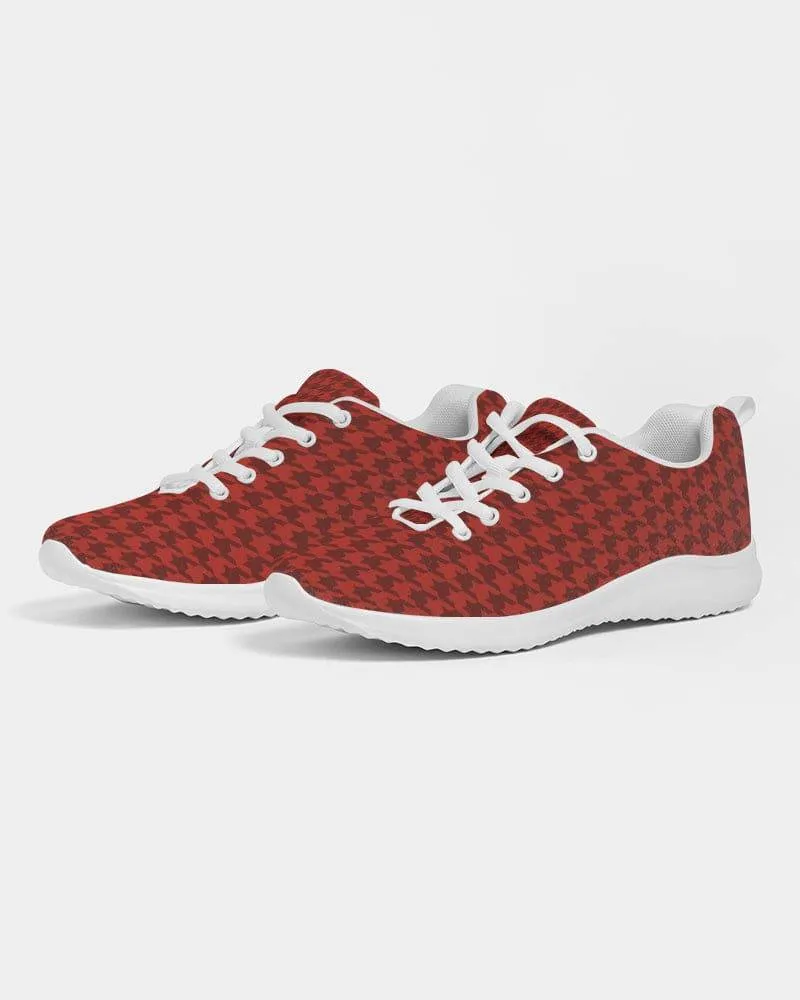 FYD Sporty Sneakers in Red Houndstooth