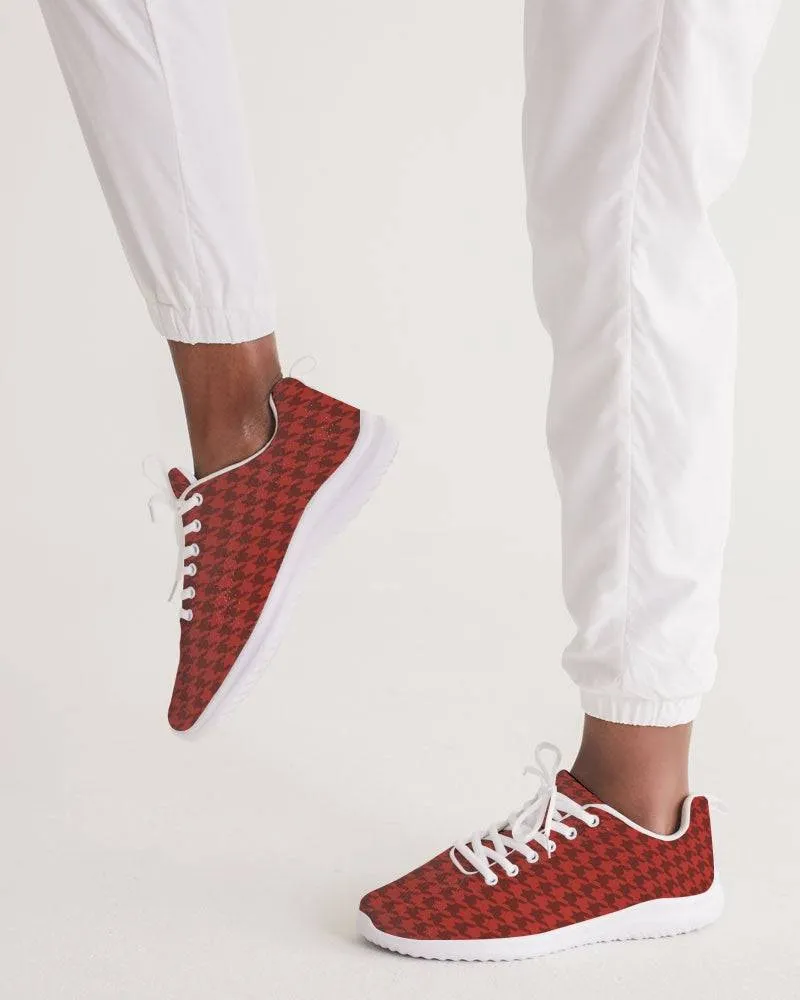 FYD Sporty Sneakers in Red Houndstooth