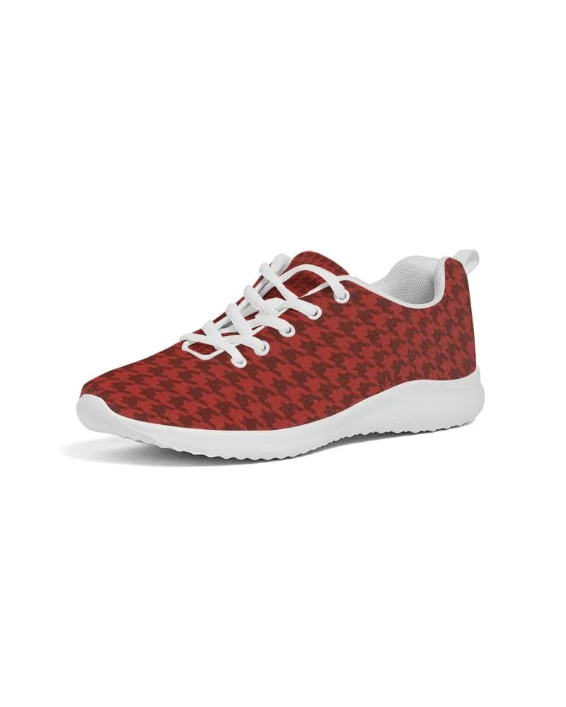 FYD Sporty Sneakers in Red Houndstooth