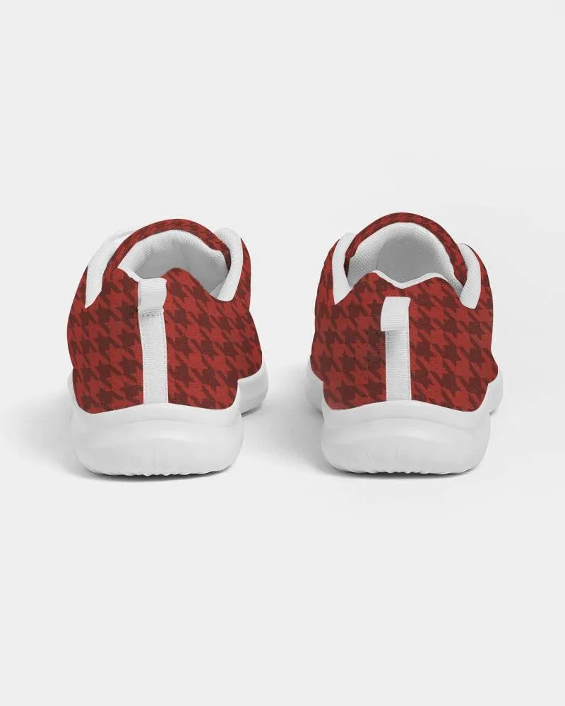FYD Sporty Sneakers in Red Houndstooth