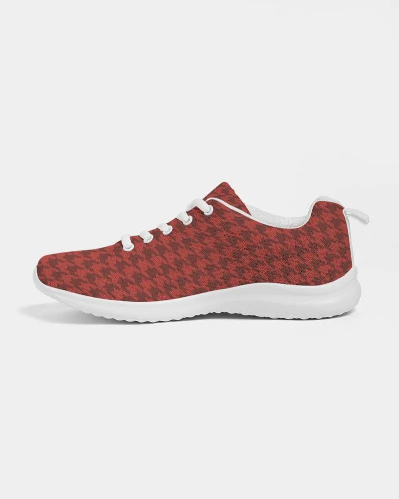 FYD Sporty Sneakers in Red Houndstooth